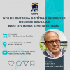 Ato de Outorga Doutor Honoris Causa ao Prof. Eduardo Sevilla